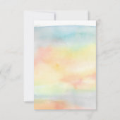 Waterverf - Familieboom Baptisme Christening RSVP (Achterkant)