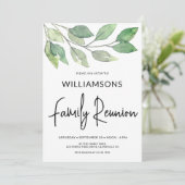 Waterverf familiereünie kaart (Staand voorkant)