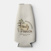 Waterverf Family Reunion Script Tree Naam Jaar Flesjeskoeler (Voorkant)