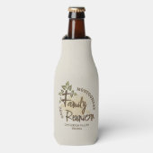 Waterverf Family Reunion Script Tree Naam Jaar Flesjeskoeler (Fles Voorkant)