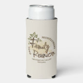 Waterverf Family Reunion Script Tree Naam Jaar Seltzer Blikjeskoeler (Seltzer Voorkant)