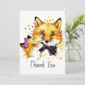 Waterverf Fancy oxiden Bedankkaart (Staand voorkant)