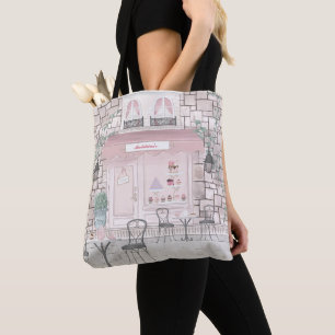 Waterverf Fancy Theepatisserie Gepersonaliseerd Tote Bag