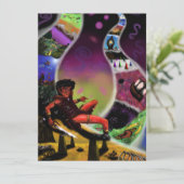 waterverf fantasie kunst krijger geheime dimensies (Staand voorkant)