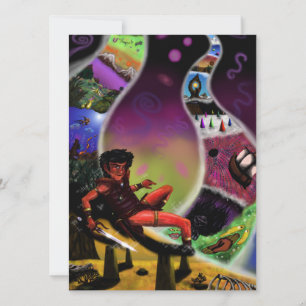 waterverf fantasie kunst krijger geheime dimensies