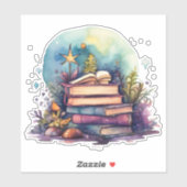 Waterverf Fantasy Boek Sticker (Vel)