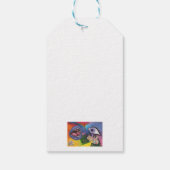 Waterverf Fantasy Dimensions Vrouw Opal Surreal Cadeaulabel (Achterkant)