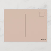 Waterverf Fantasy Floral Pastel Blauw & Crème Briefkaart (Achterkant)