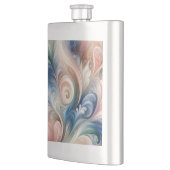 Waterverf Fantasy Floral Pastel Blauw & Crème Flacon (Links)