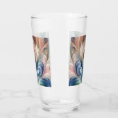 Waterverf Fantasy Floral Pastel Blauw & Crème Glas (Links)