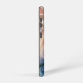 Waterverf Fantasy Floral Pastel Blauw & Crème Samsung Galaxy Hoesje (Rechterkant)