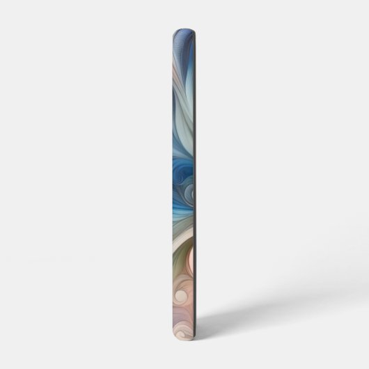 Waterverf Fantasy Floral Pastel Blauw & Crème Samsung Galaxy Hoesje (Linkerkant)