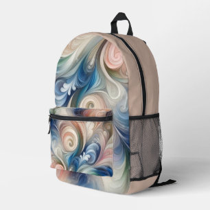 Waterverf Fantasy Floral Romantisch Patroon Bedrukte Rugzak