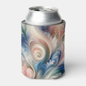 Waterverf Fantasy Floral Romantisch Patroon Blikjeskoeler (Blikje Voorkant)