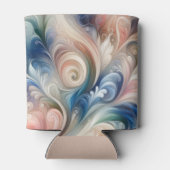 Waterverf Fantasy Floral Romantisch Patroon Blikjeskoeler (Achterkant)