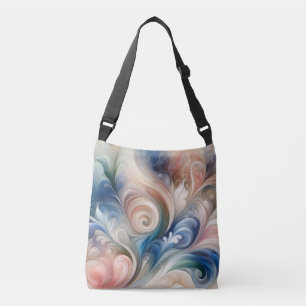 Waterverf Fantasy Floral Romantisch Patroon Crossbody Tas