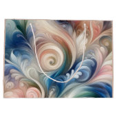 Waterverf Fantasy Floral Romantisch Patroon Groot Cadeauzakje (Achterkant)