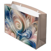 Waterverf Fantasy Floral Romantisch Patroon Groot Cadeauzakje (Achterkant Gekanteld)