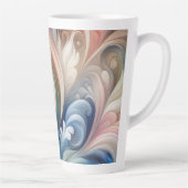 Waterverf Fantasy Floral Romantisch Patroon Latte Mok (Rechts)
