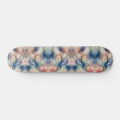 Waterverf Fantasy Floral Romantisch Patroon Persoonlijk Skateboard (Horizontaal)