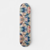 Waterverf Fantasy Floral Romantisch Patroon Persoonlijk Skateboard (Voorkant)