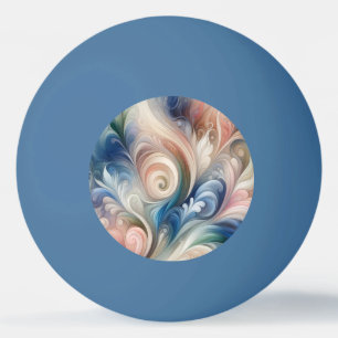Waterverf Fantasy Floral Romantisch Patroon Pingpongbal