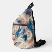 Waterverf Fantasy Floral Romantisch Patroon Sling Bag (Rechterhoek)