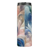 Waterverf Fantasy Floral Romantisch Patroon Thermosbeker (Achterkant)