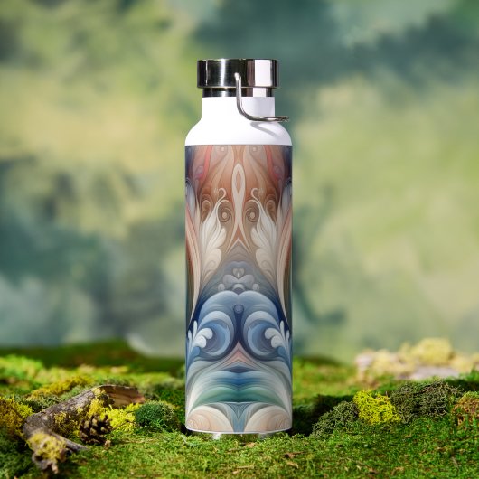 Waterverf Fantasy Floral Romantisch Patroon Waterfles (Buiten)