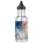 Waterverf Fantasy Floral Romantisch Patroon Waterfles (Links)