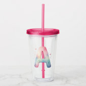 Waterverf Fantasy - Gepersonaliseerde Acryl Tumble Acryl Drinkbeker (Voorkant)