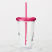 Waterverf Fantasy - Gepersonaliseerde Acryl Tumble Drinkbeker (Rechts)