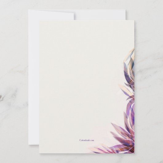 Waterverf Fantasy Mardi Gras Uitnodiging (Achterkant)