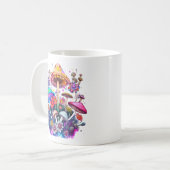 Waterverf Fantasy Paddenstoelen Koffiemok (Voorkant links)