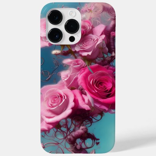 WATERVERF FANTASY PINK ROSES Case-Mate iPhone CASE (Achterkant)