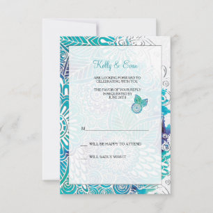 Waterverf Fantasy-reactiekaart Kaart