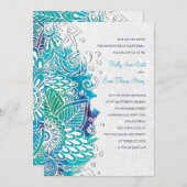 Waterverf Fantasy Uitnodiging (Voorkant / Achterkant)