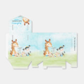 Waterverf Farm Animals Boy Baby Showerm Bedankdoosjes (Uitgevouwen)