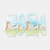 Waterverf Farm Animals Boy Baby Showerm Bedankdoosjes (Uitgevouwen)