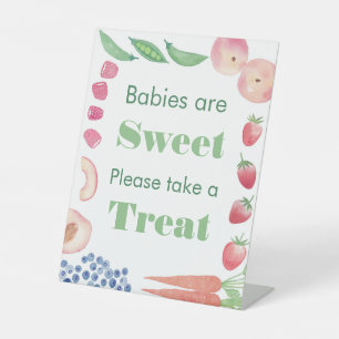 Waterverf Farmer's Market Favoriete Table Sign Reclamebord Met Voetstuk