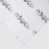 Waterverf Fasen van de maan Tissuepapier (Detail)