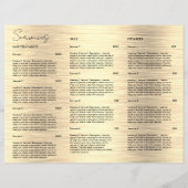 Waterverf Faux Gold Folie Roze Prijslijst (Achterkant)