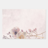 Waterverf Faye Bloemen Wrapping Papier Inpakpapier Vel (Voorkant 3)