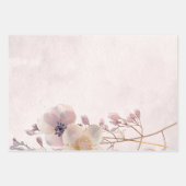 Waterverf Faye Bloemen Wrapping Papier Inpakpapier Vel (Voorkant 2)