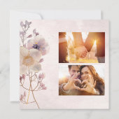 Waterverf Faye Bloemenbruiloft Save the Date Kaart (Achterkant)