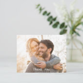 Waterverf Faye Floral Dank u Briefkaart (Staand voorkant)