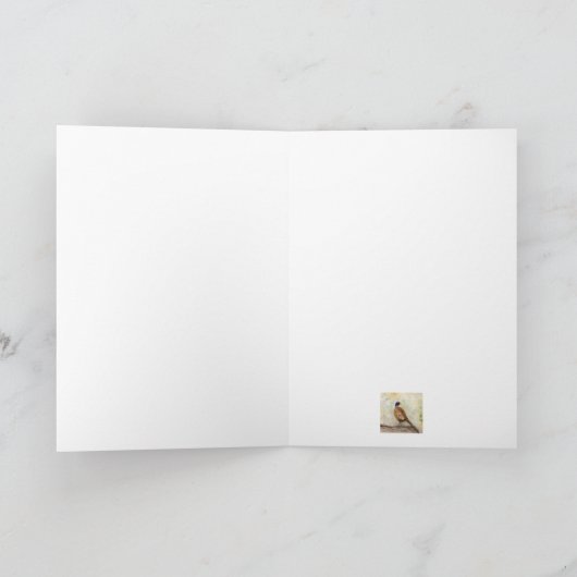 Waterverf Fazant Vaderdag Kaart (Binnen)