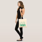 Waterverf Feathers Bloemenmeisje bruiloft Tote Bag (Voorkant (model))