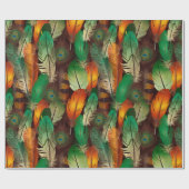 Waterverf Feathers Cadeaupapier (Vlak)