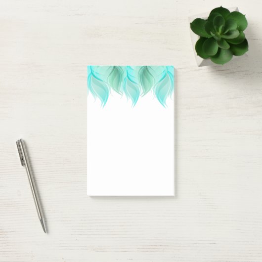 Waterverf Feathers Modern Post-it® Notes (Kantoor)
